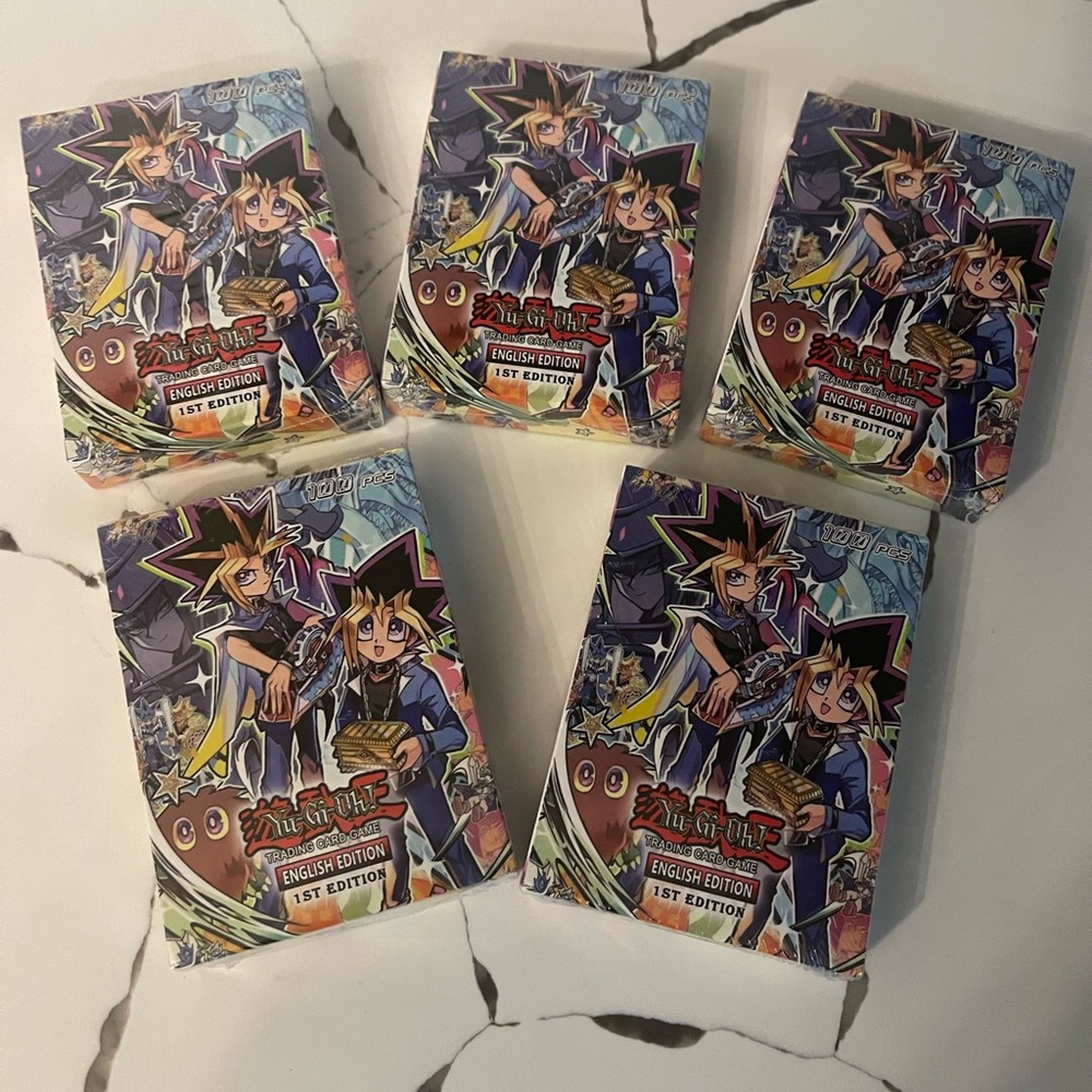 Yugioh 100 Piece Holographic Card Set. Factory Sealed. Never opened.